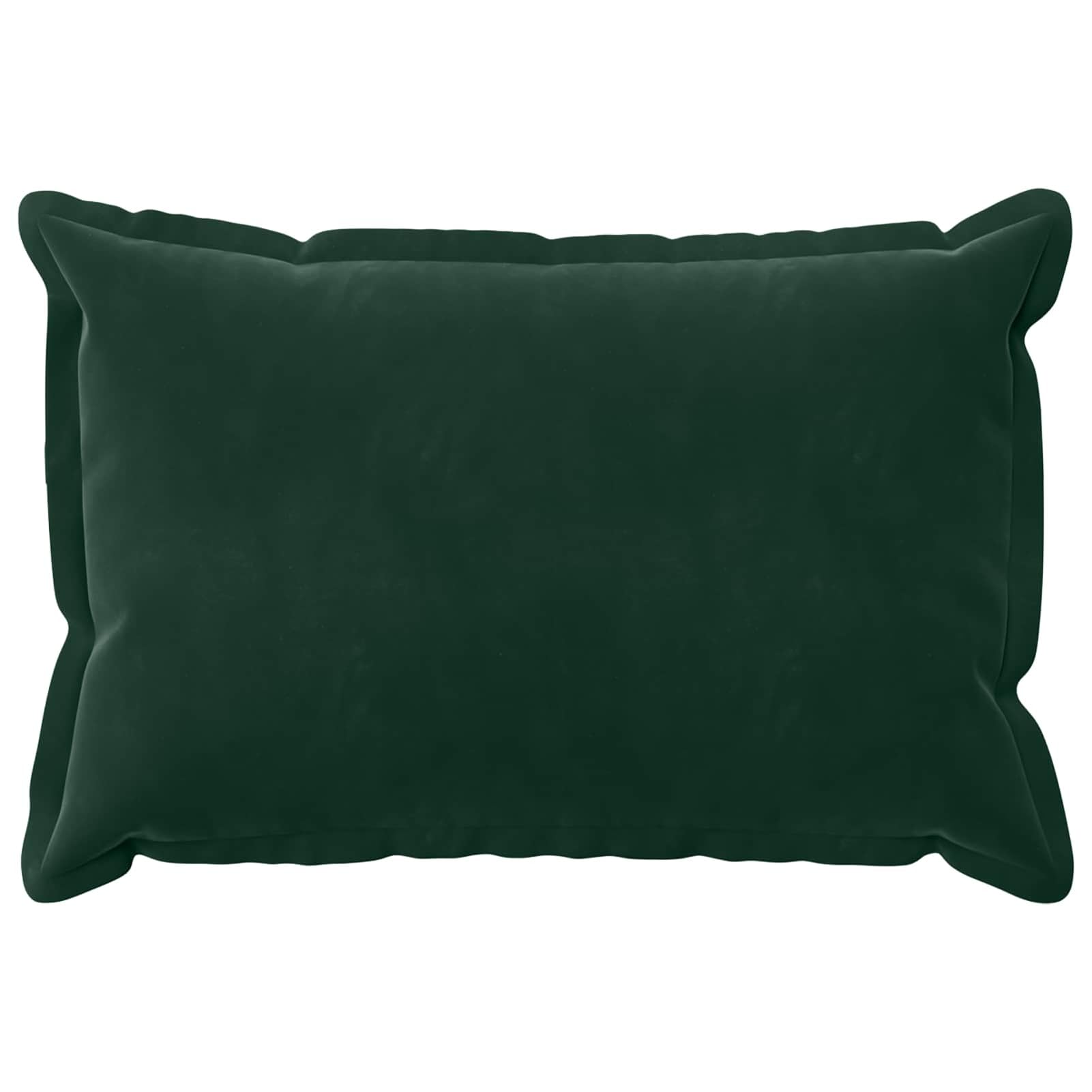 Gecheer Kissenbezug, Samt mit Reißverschluss abnehmbar waschbar, 6 Stück 50x70 cm Dunkelgrün for Wohnzimmer Schlafzimmer Deko