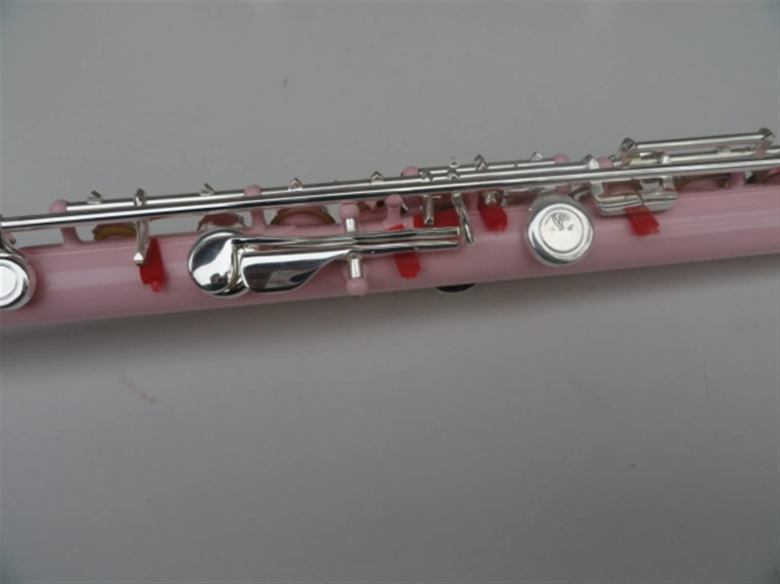 ZUZU Instrumento De Viento 16 Orificio Agujero Abierto C Flauta Blanco Cobre B Cola E Tecla Pink Flauta Kit Flauta