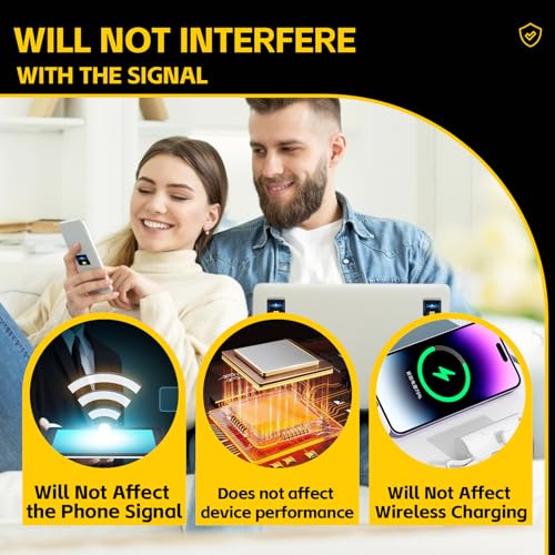 Image of 10 Pcs Phone Protection Stickers Neutralizers for Smart Phones /Tablets /Laptops /Computer /WiFi /Priner /TV Electronic Devices Blockers Blue