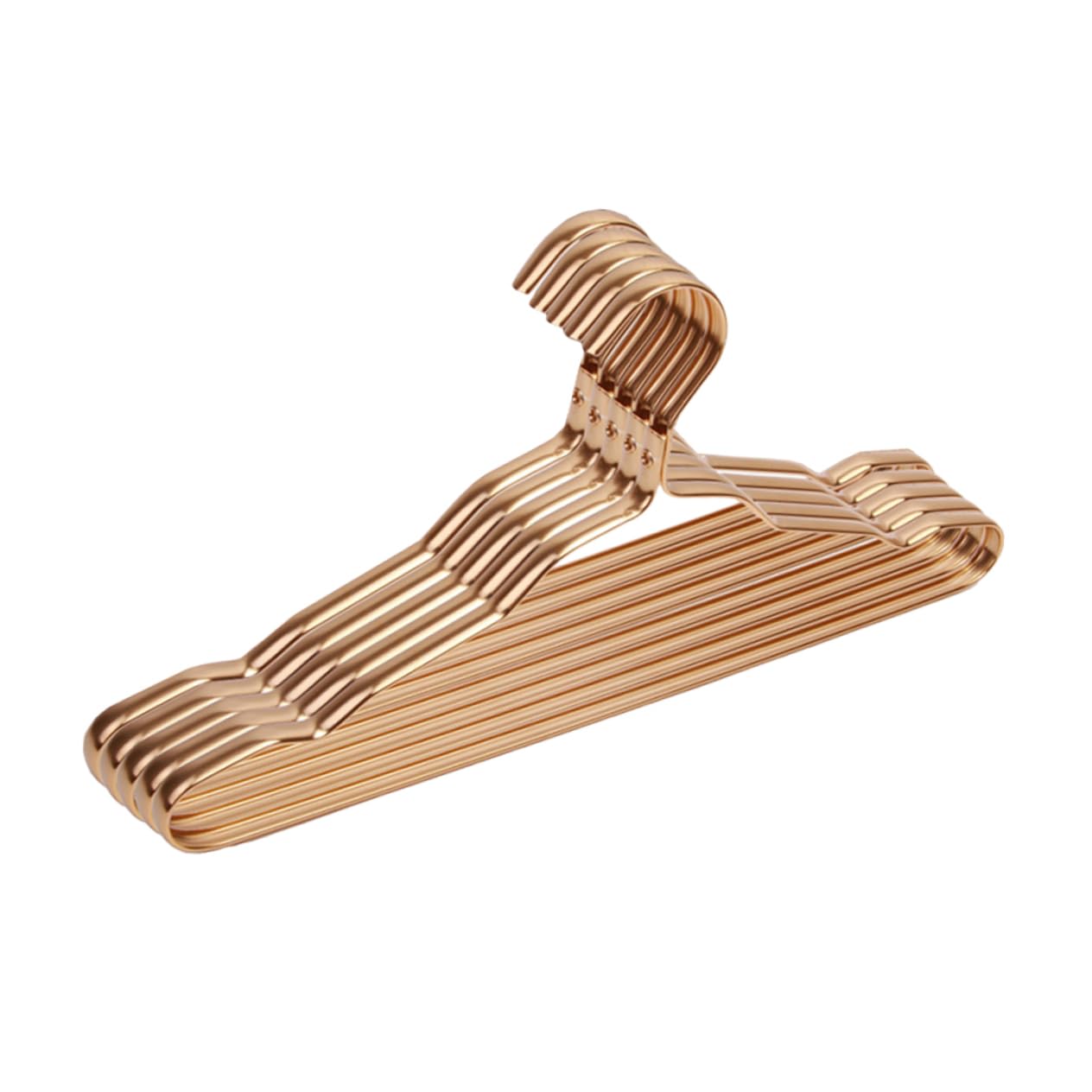 MUSISALY 5pcs Coat Hanger Foldable Drying Rack Clothes Rack Clothes Hanger Clothing Hangers Household Hangers Clothes Drying Rack Suit Hangers Aluminum Alloy Golden