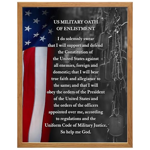 American Flag Wall Art Framed 11x14