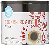 Amazon Brand - Happy Belly French Roast Canister Coffee, Dark Roast, 24 Ounce