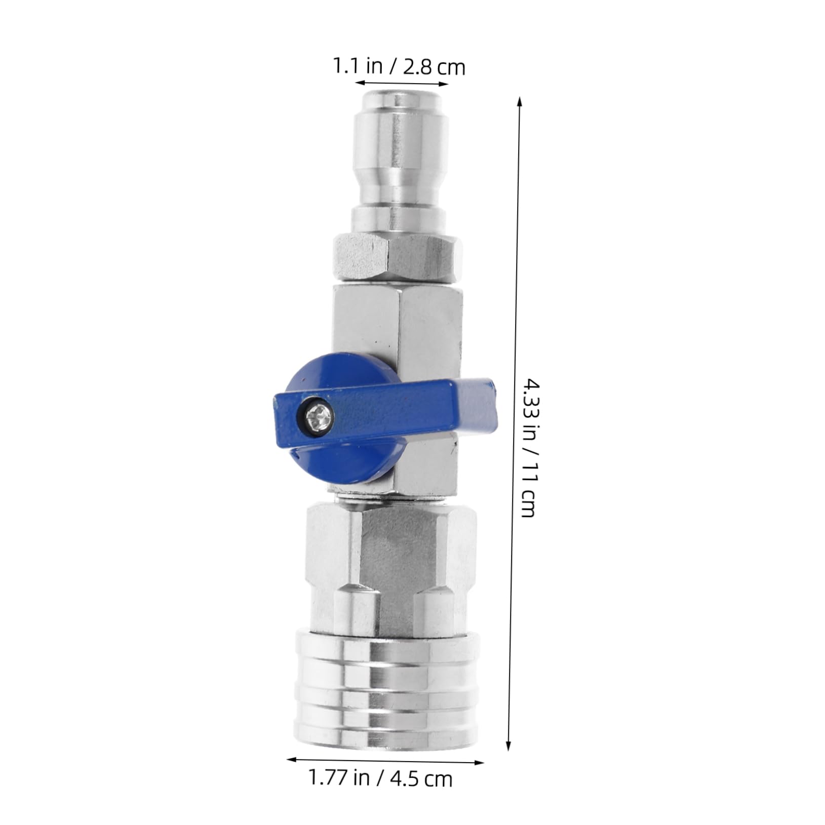 ibasenice Raccordo Valvola Inossidabile per Idropulitrice Connettore Rapido per Pulizia e Giardinaggio Resistente e Versatile per e Professionale