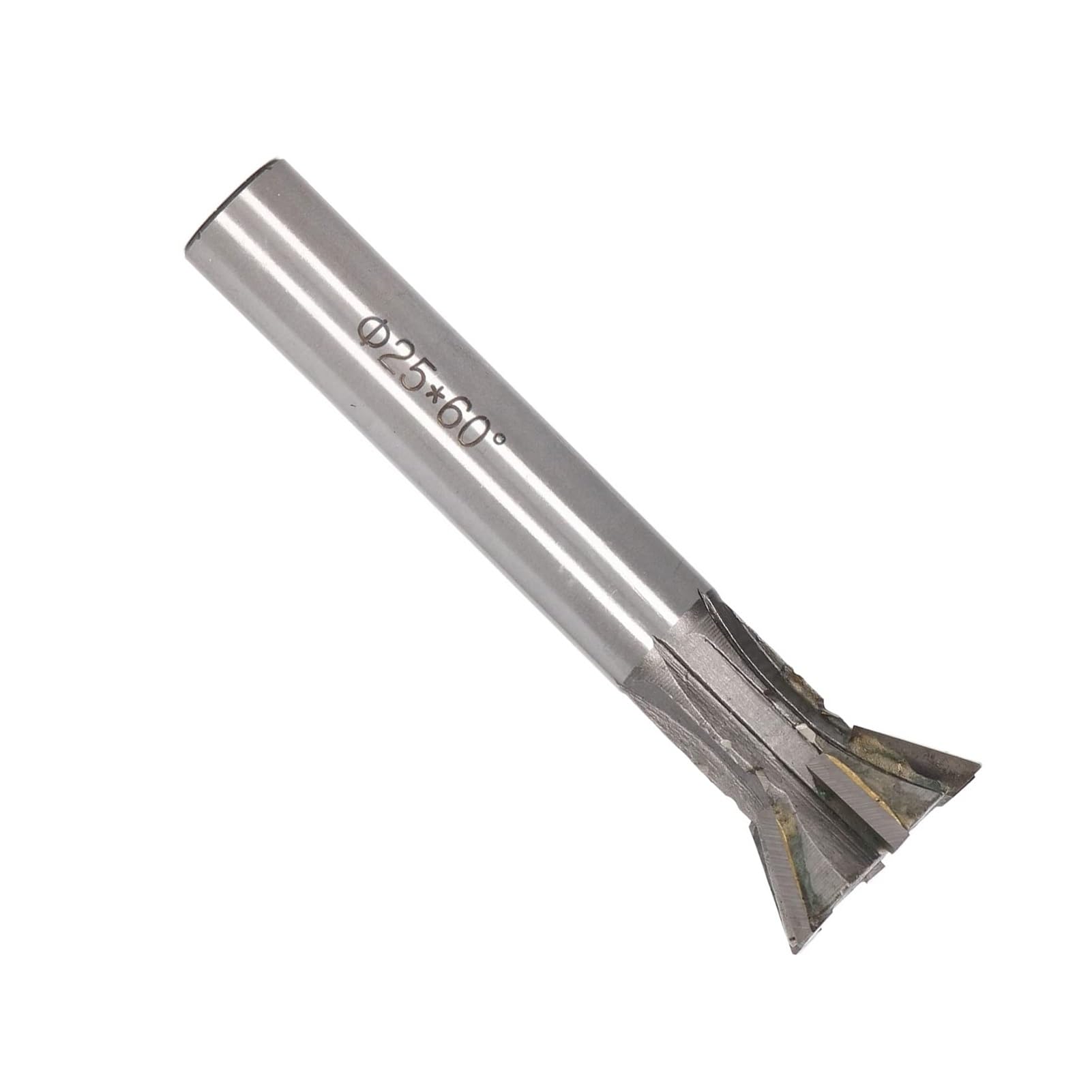 Fresa de torno de 6 flautas, fresa de carburo cementado de 25 mm de diámetro, fresa de cola de milano for torno