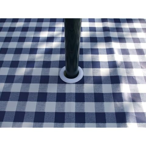 Oval PVC Tablecloth with Parasol Hole Cover