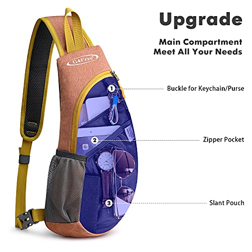 Image of G4Free Sling Bags Men and Women Shoulder Backpack Small Crossbody Chest Sling Backpack