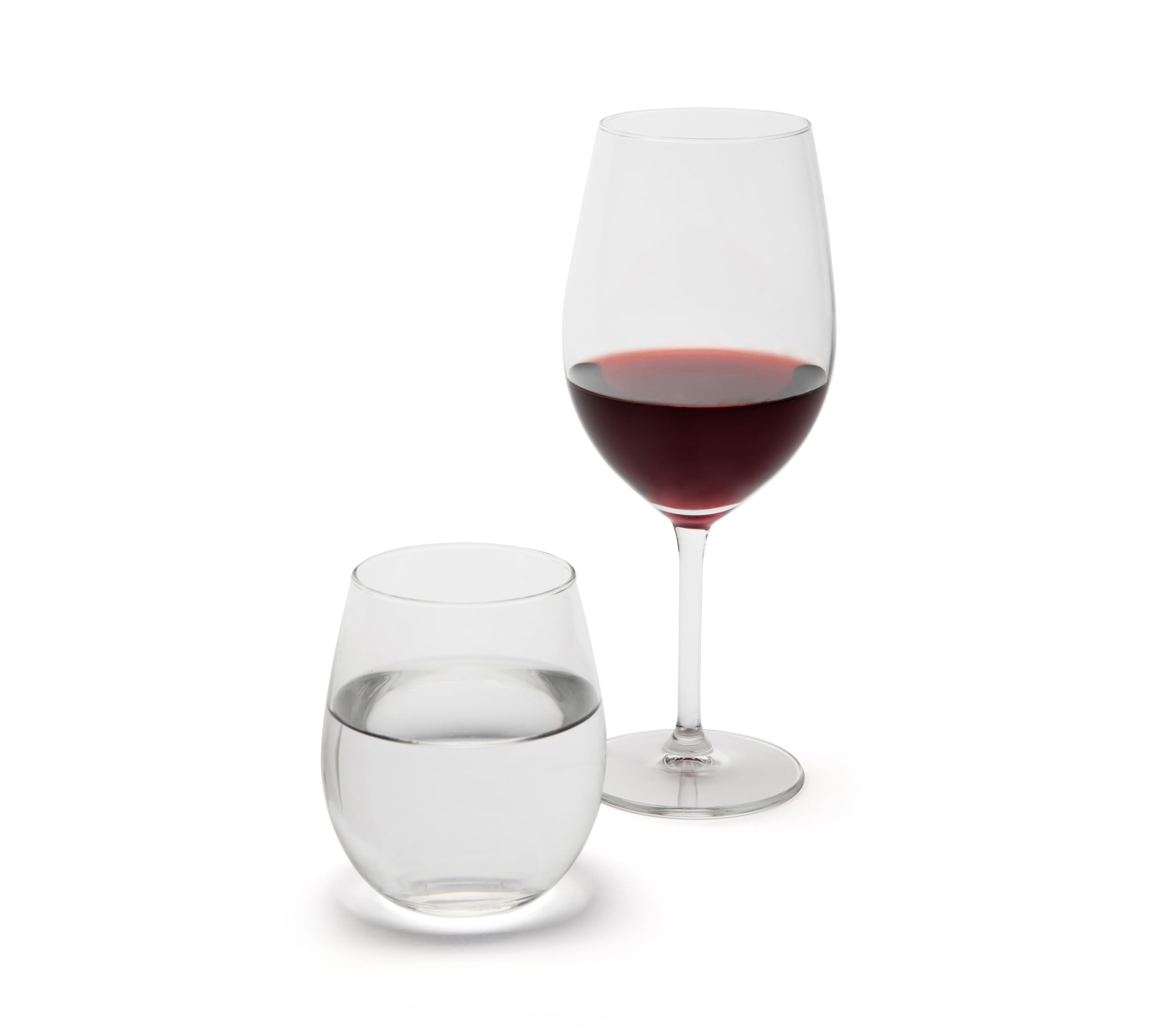 Excelsa Soave Set Degustazione, 6 Calici da Vino 53cl e 6 Bicchieri Acqua 39cl, Vetro