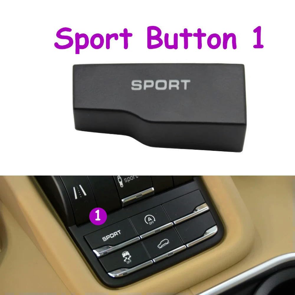 Auto Schalter Knopf für Porsche Cayenne 7P5 2010-2018, Mittelkonsole Fahrmodussteuerung Multifunktionsschalter Sporttaste