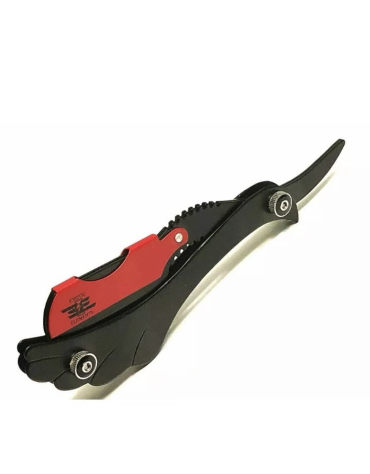 Red Stylish Cool Design Men's Shaving Razor - Cut Throat Double Edge Blade Holder - Straight Edge Razor + Blades Included