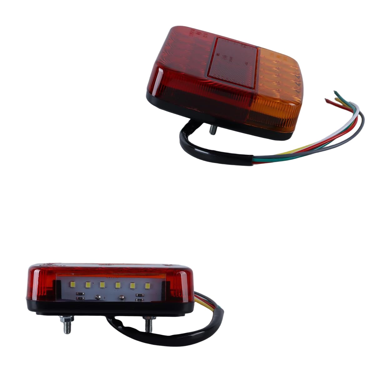 Ludom 2 Luces De Remolque, Luces Traseras De 12 V, Luces Traseras Universales Para Remolques, Tractores, Camiones, Barcos Y Vehículos Recreativos.