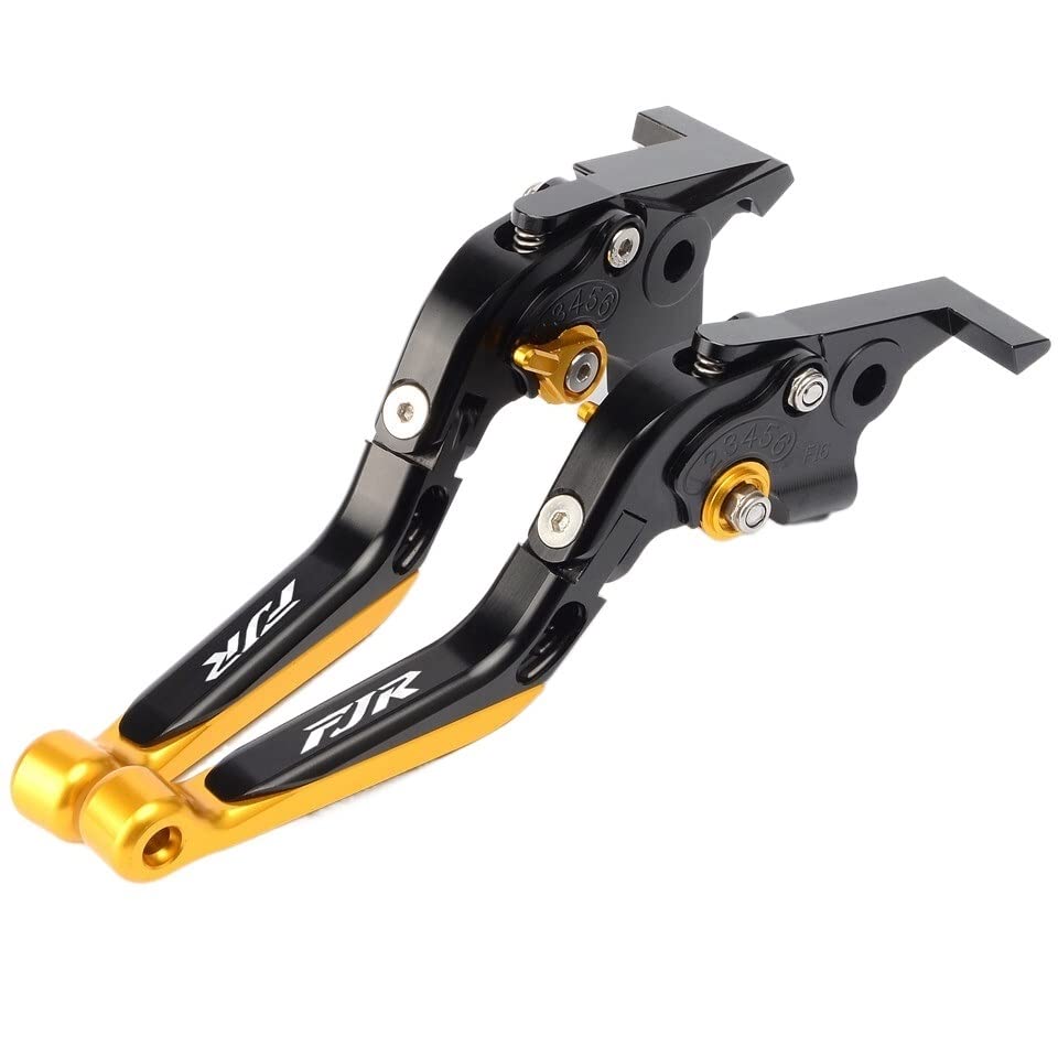 Z For Yamaha FJR1300 FJR 1300 2004-2017 2008 2009 2013 2014 2015 2016 BlackTitanium CNC Palanca de Embrague de Freno de Motocicleta Plegable X (Color : Black-Red)