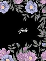 Andi: 110 Ruled Pages 55 Sheets 8.5x11 Inches Climber Flower on Background Design for Note / Journal / Composition with Lettering Name,Andi 1724314289 Book Cover