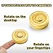 Umnodobn Alloy Metal Fidget Spinners Toy for Kids Adults- Cool Sensory Handheld Finger Hand Cube Spiner for Stress Relief, Desk Toys Gift for Office, Holiday Stocking Stuffer, Chirstmas Present Gold
