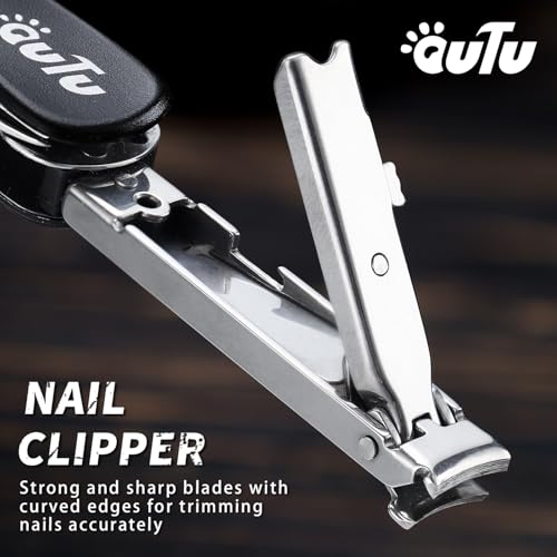 Coupe-ongles multifonction EDC avec ciseaux intégrés et outil 7 en 1 - 5