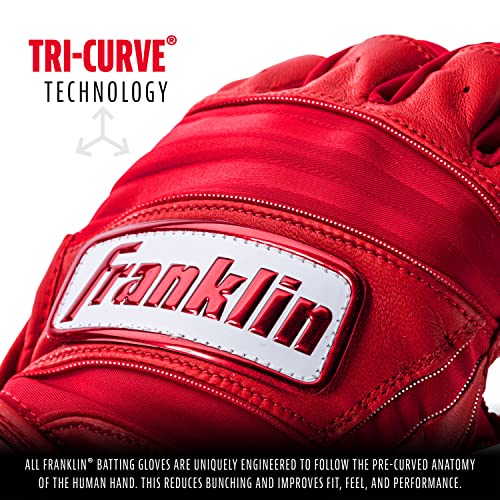 Franklin Sports MLB Natural II Batting Gloves - Adult Extra Large - Red - image 3
