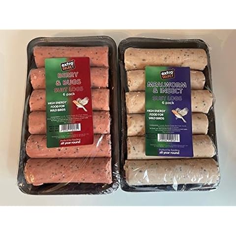 Wild Bird Suet Logs Variety Pack of 2 (12 Logs) Cover