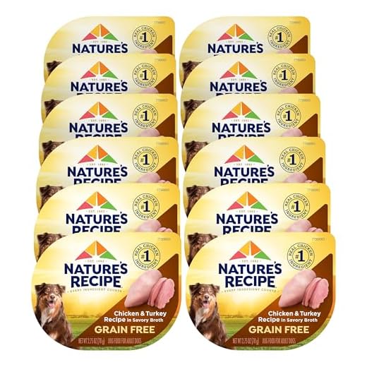 Nature's Recipe Grain Free Wet Dog Food, Chicken & Turkey Recipe, 2.75 Ounce Cup (Pack of 12)