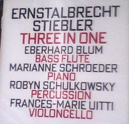 VARIOUS ARTISTS Stiebler Ernstalbrecht B.1934 'Three In One' For