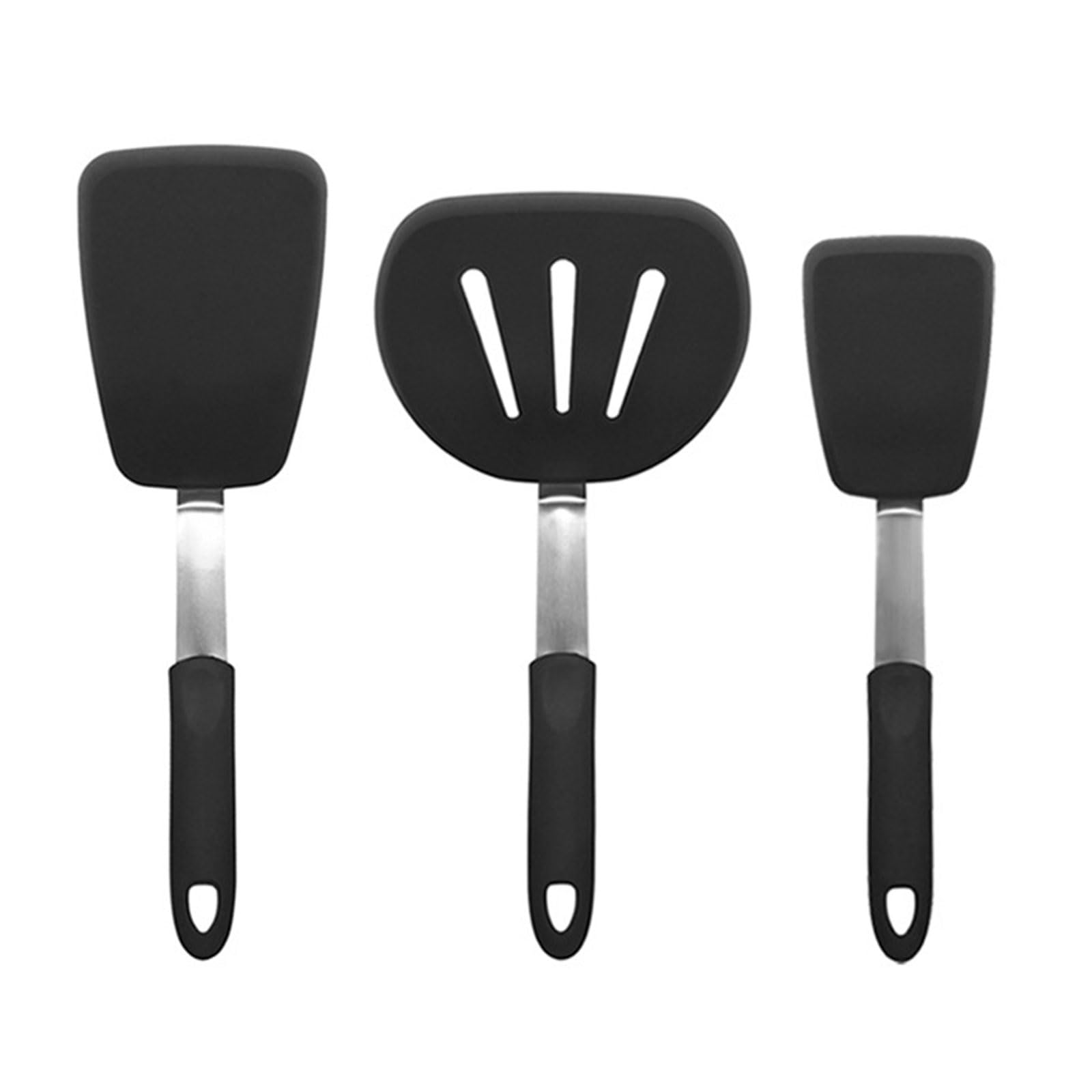 Zxfdsfdbnm Silicone Spatula Slotted Turner, for Nonstick Cookware Easy to Clean with Ergonomic Handle Kitchen Tool