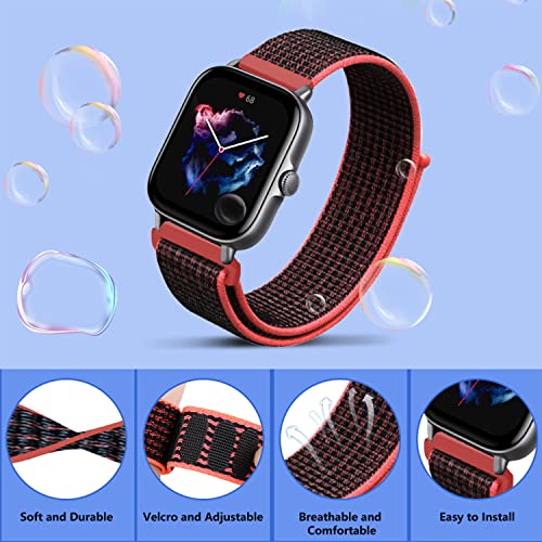 PaceBid 20mm Nylon Strap Compatible with Amazfit Active 2 Square/GTR Mini/GTS 4/4 Mini/Bip 3/Bip3 Pro/GTS 3/2 - Image 2