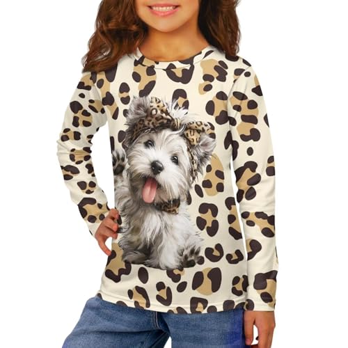 Image of Uourmeti Girls Graphic Tees Long Sleeve T Shirts for Teens Casual Tshirts Junior Sportswear Fall Tops