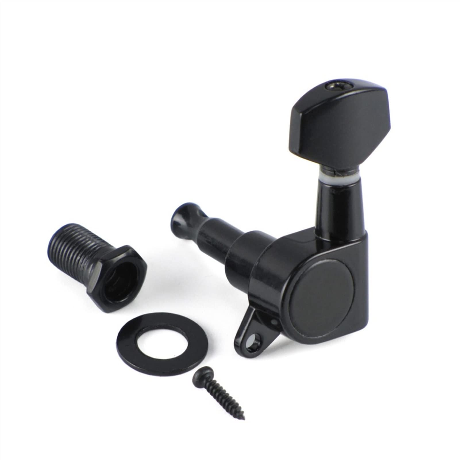 Cheville d'accord corde guitare 6 Pcs 6l Tuners Scellés Guitare Électrique Machines Têtes De Réglage Touches De Réglage Noir Pour Guitare Gaucher