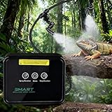 AlxamolTools Reptile Mister System, Mister for Reptile Tank Terrarium Fogger/Humidifier & 360° Nozzles 5PCS, Reptile Misters Automatic for Bearded Dragon，Snake, Gecko, Frog, Lizard