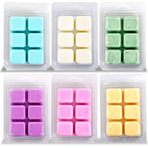 Calm Life Scented Soy Wax Cubes/Melts, Set of 6, 3 oz Each. H