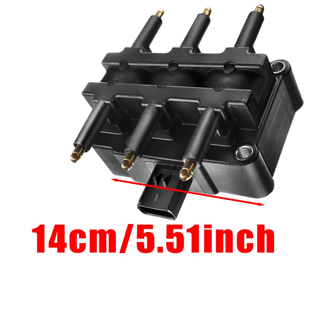 Riloer Paquete de bobinas de encendido, bobina de encendido de 4 pines compatible con Chrysler Town and Country V6 3.3L 2000-2010, 56032520AB