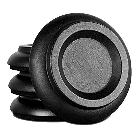 Soarun Hardwood Upright Piano Caster Cups with EVA Foam Piano Pad Furniture Round Load Bearing Pads Set of 4 (Black Wood) Cover