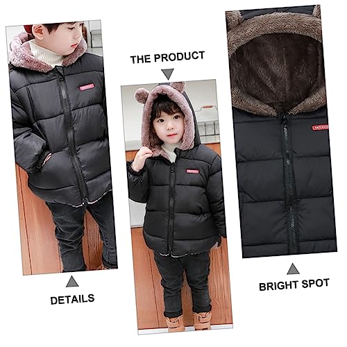 GALPADA 1pc Fleece Coat Kid Thickened Winter Clothes Kid Thickened Coat Down Coat Children Kid Winter Jacket3