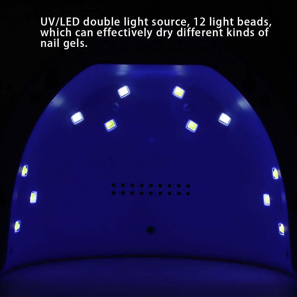 Lampada UV per Unghie, Essiccatore per Unghie per Smalto Normale Maquina Para Secar Uñas De Gel 36W LED Intelligente Lampada per Asciugatrice per Smalto Gel UV Macchina per