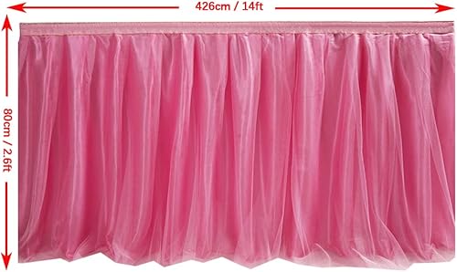 Miniatura 2 de Falda para mesa de tutú de tul, decoración de mesa rectangular o redonda para fiesta de boda, dama de honor, hermana, disfraz, moda de lujo,