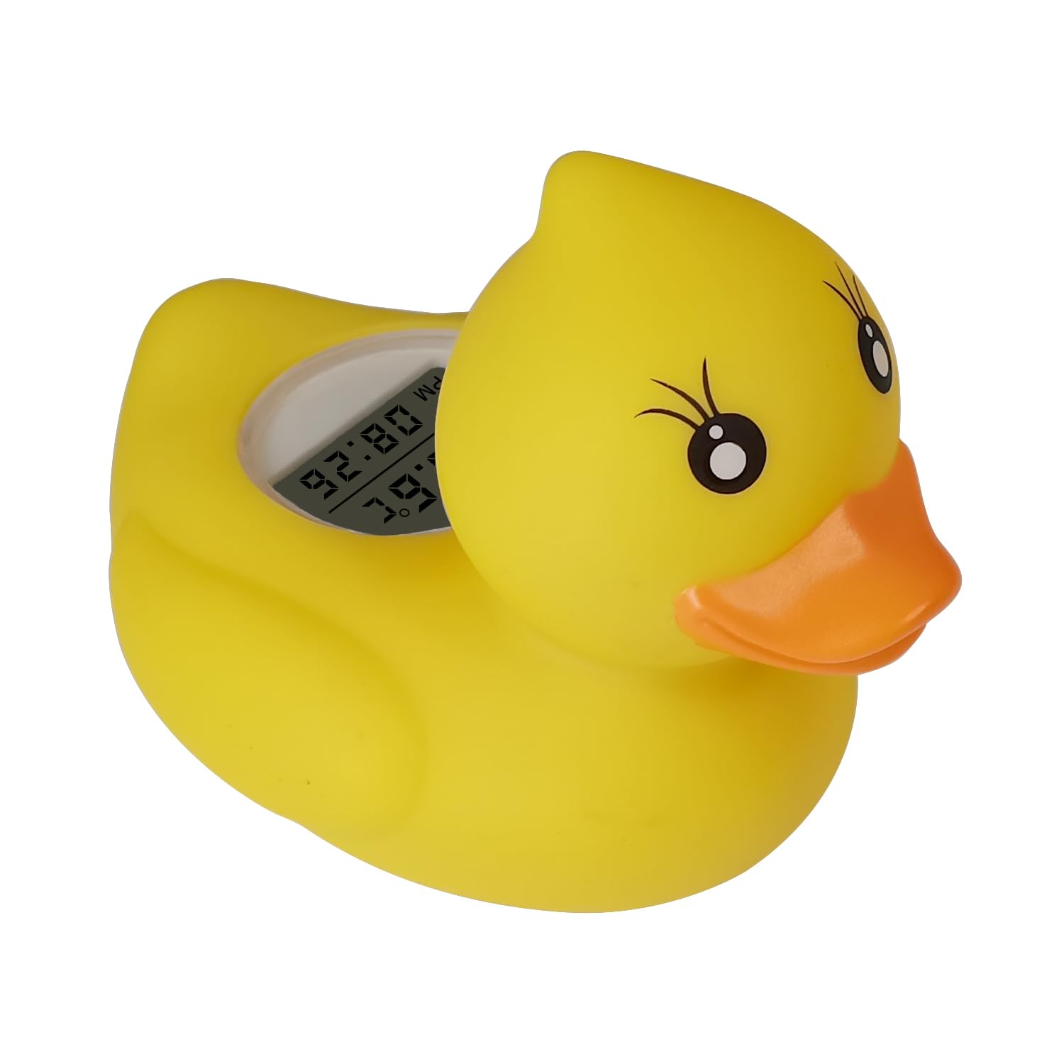 Rubber Duck Baby Bath Thermometer for Bath with LED Display Warning Alarm Timer Function, Fahrenheit and Celsius,Baby Safety Water Thermometer for Bathtub Floating Toy Infants Newborn