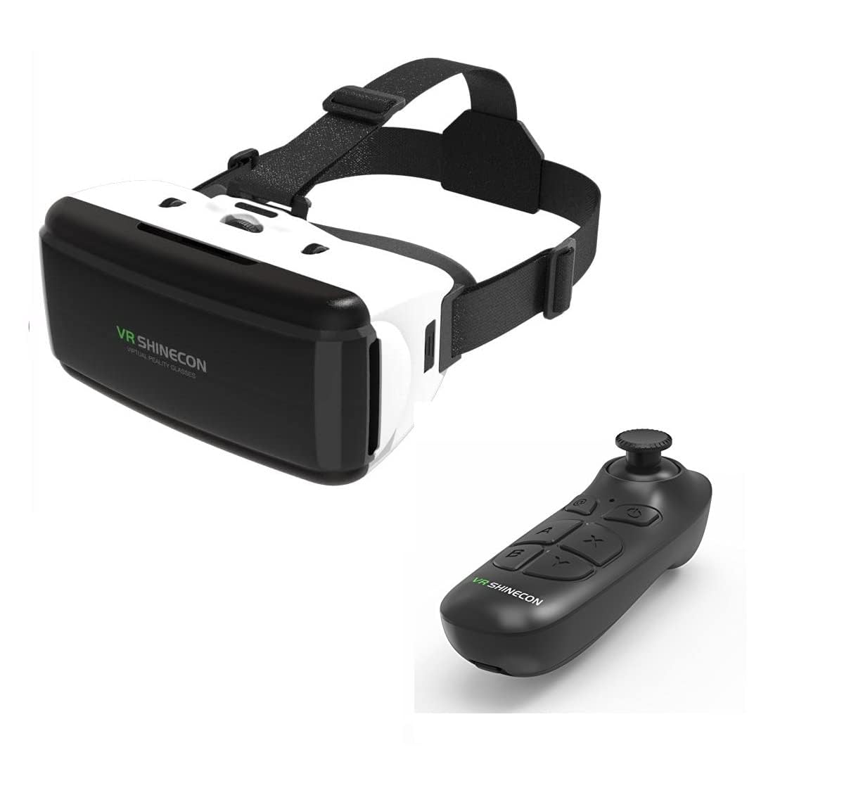 HD Virtual Reality Headset w/Controller/Gamepad,VR Headsets for iPhone/Android,3D VR Glasses for TV, Movies & Video Games-VR Goggles Compatible with iOS, Android Phones VR with Remote (BG47)-image-5