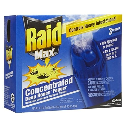 Raid Max Fogger, Insect Killer for Mosquito, Ant, Roach, Spider, Flea, For Indoor Use, 2.1 Oz, 3 Count