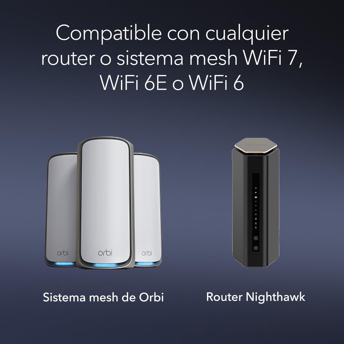 NETGEAR Adaptador USB 3.0 (A8500) WiFi 7 Nighthawk. Velocidad Gigabit inalámbrica tribanda BE5000 (hasta 5,0 Gbps). Banda de 6 GHz. Compatible con Cualquier Router o Sistema Mesh y Windows 11.