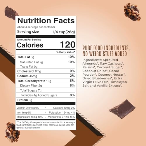 Living Intentions Organic Dark Cacao Superfood Nut Blend, 4 OZ - image 2