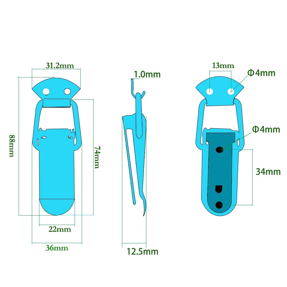 KangBaz Fereture à Levier, Rehausse Ridelle Reorque Fereture