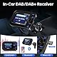 DeeprBetter DAB+ Adapter für Autoradio, DAB Adapter Stereoanlage mit 2,3 LCD-Display, Plug&Play Auto DAB Transmitter mit Bluetooth Freisprechen und Musik Spielen, Tragbarem DAB Empfänger mit Aux Out
