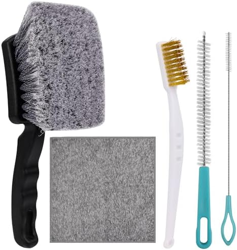 Bird Bath Cleaning Brush - Find Out Which One Makes Cleaning a Breeze 8 5Pcs Bird Bath Brush Kit, Larbeti 1P Hard Silk Bristle Bird Bath Cleaner Brush, 2P Hummingbird Feeder Cleaning Scrub, 1P Steel Wire Scrub, 1P Clean-Cloth to Hummingbird Feeders, Bath Feeders