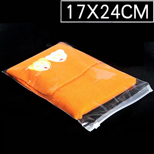 Atoz Prime 100pcs/lots High Quality Clothes Zip Lock Plastic Bag Clear