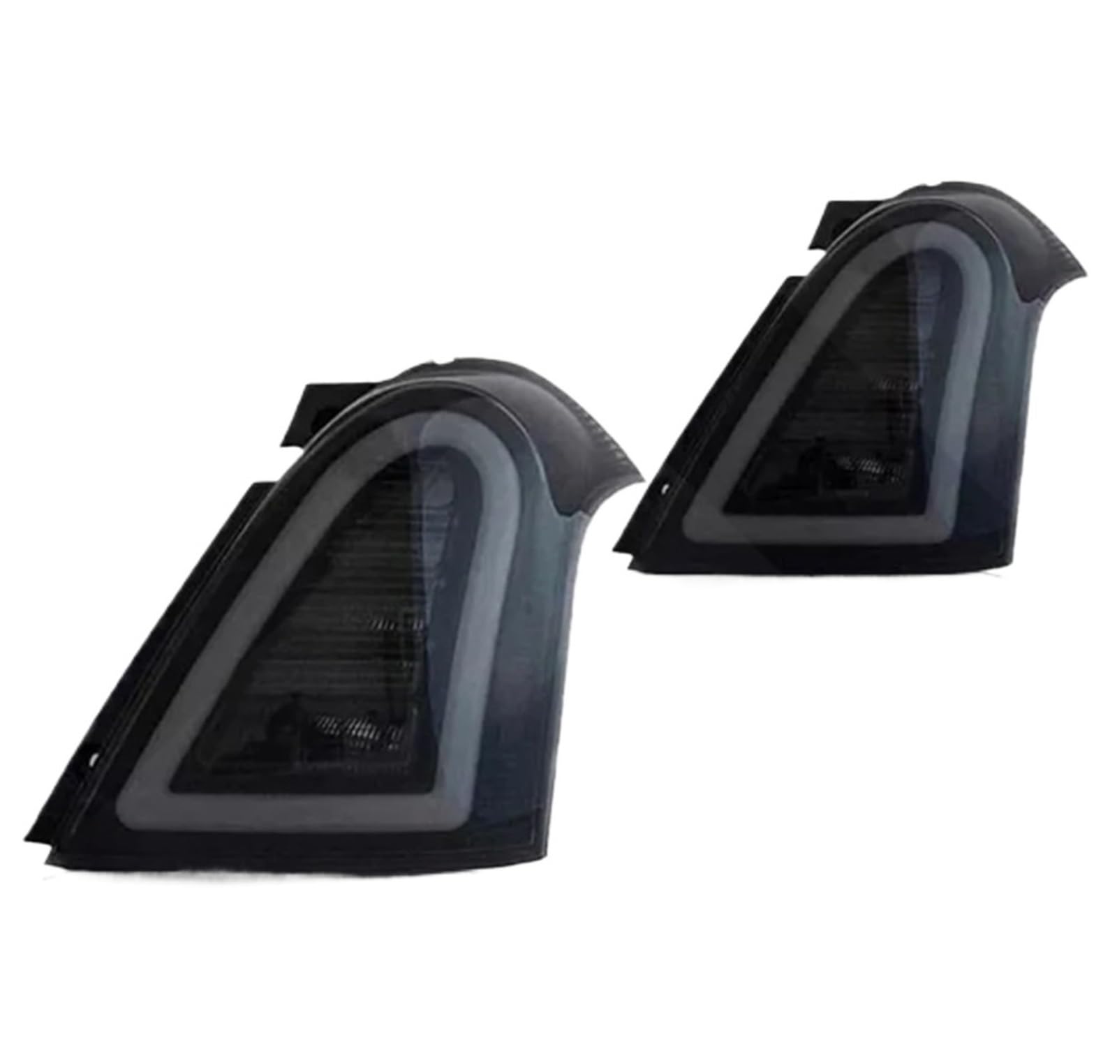 Pair LED Taillights For Suzuki Swift 2006 2007 2008 2009-2016 Tail Light Taillamp Rear Lamp Brake Fog Turn Signal Assembly(Smoke With White)