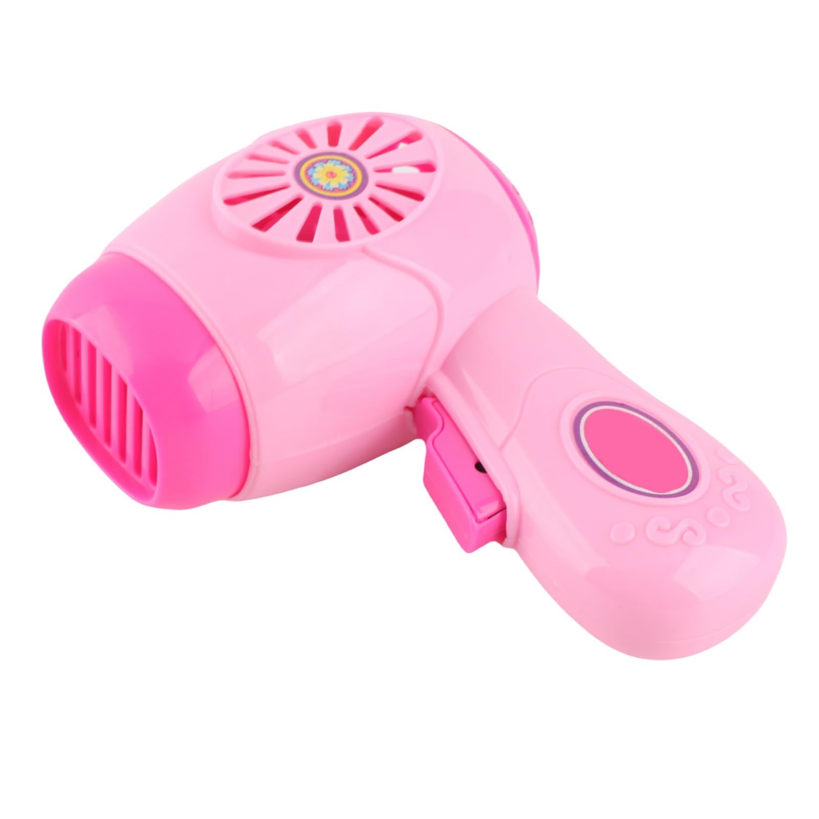 Doll Pretend Hair Dryer Electronic Toy Improve Hand Eye Coordination for Kids Battery Powered Pink — view 3