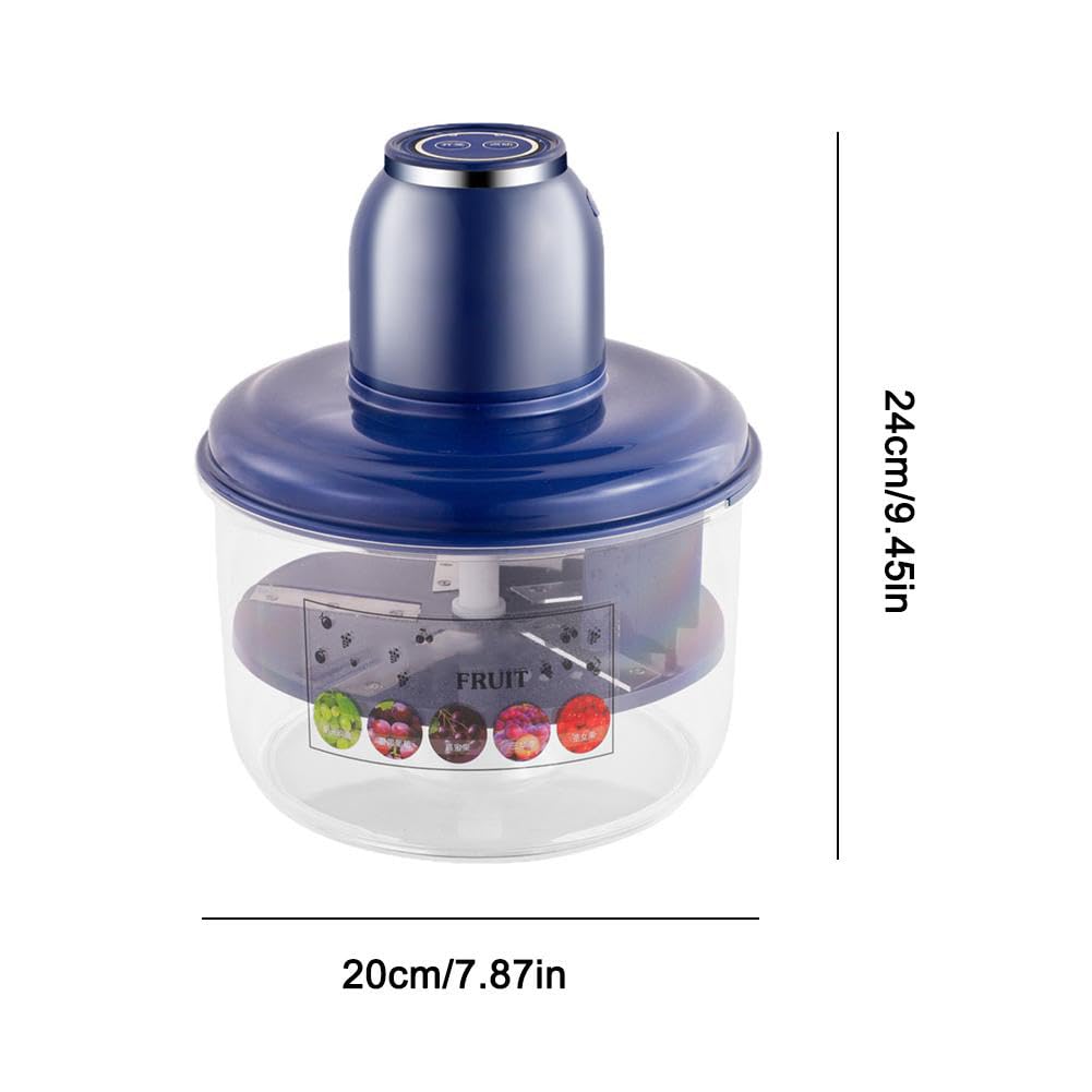 Pelatrice elettrica dell'uva, Strumento Automatico per sbucciare Piccoli Frutti, Estrattore di Pelle per pelapatate, Macchine per Frutta Intelligenti Commerciali Ricaricabili (White)