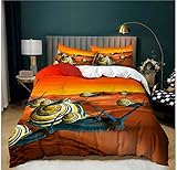 Dimensioni e confezione: Singolo: 1 × copripiumino: 135x200 cm (53 