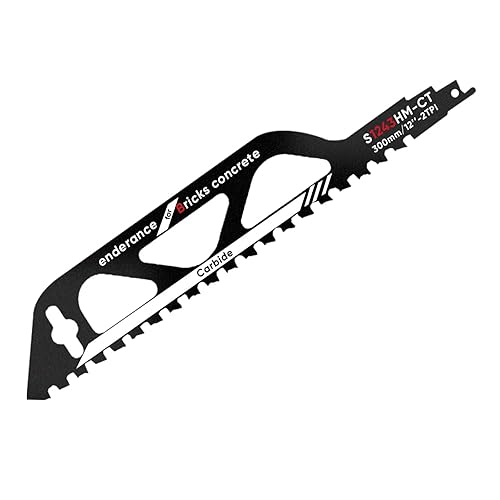 Hojas de sierra recíproca de mampostería de demolición, hojas de sierra de aleación dura para cortar ladrillo, madera, metal, tubo de PVC, hormigón
