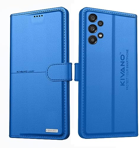 Image of KIVANO Compatible with Samsung Galaxy A33 5G Flip Cover | Leather Finish | Inside Pockets & Inbuilt Stand | Shockproof Wallet Style Magnetic Closure Back Cover Case