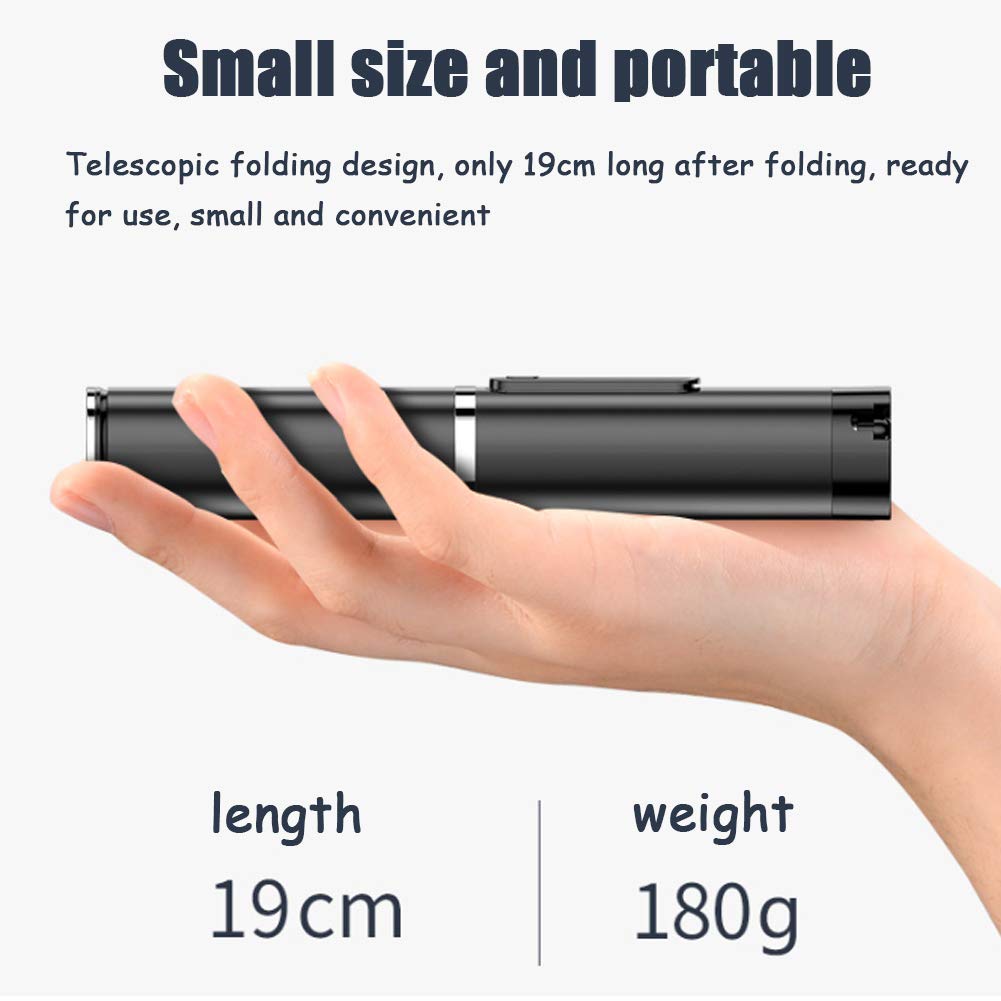 Selfie Stick Treppiede, Telefono Treppiede, 35" Allungabile Alluminio Leggero Treppiede con Wireless Bluetooth Remote per iPhone E Android Phone, Portatile E Grande Regolabile per Selfie/Vlogging