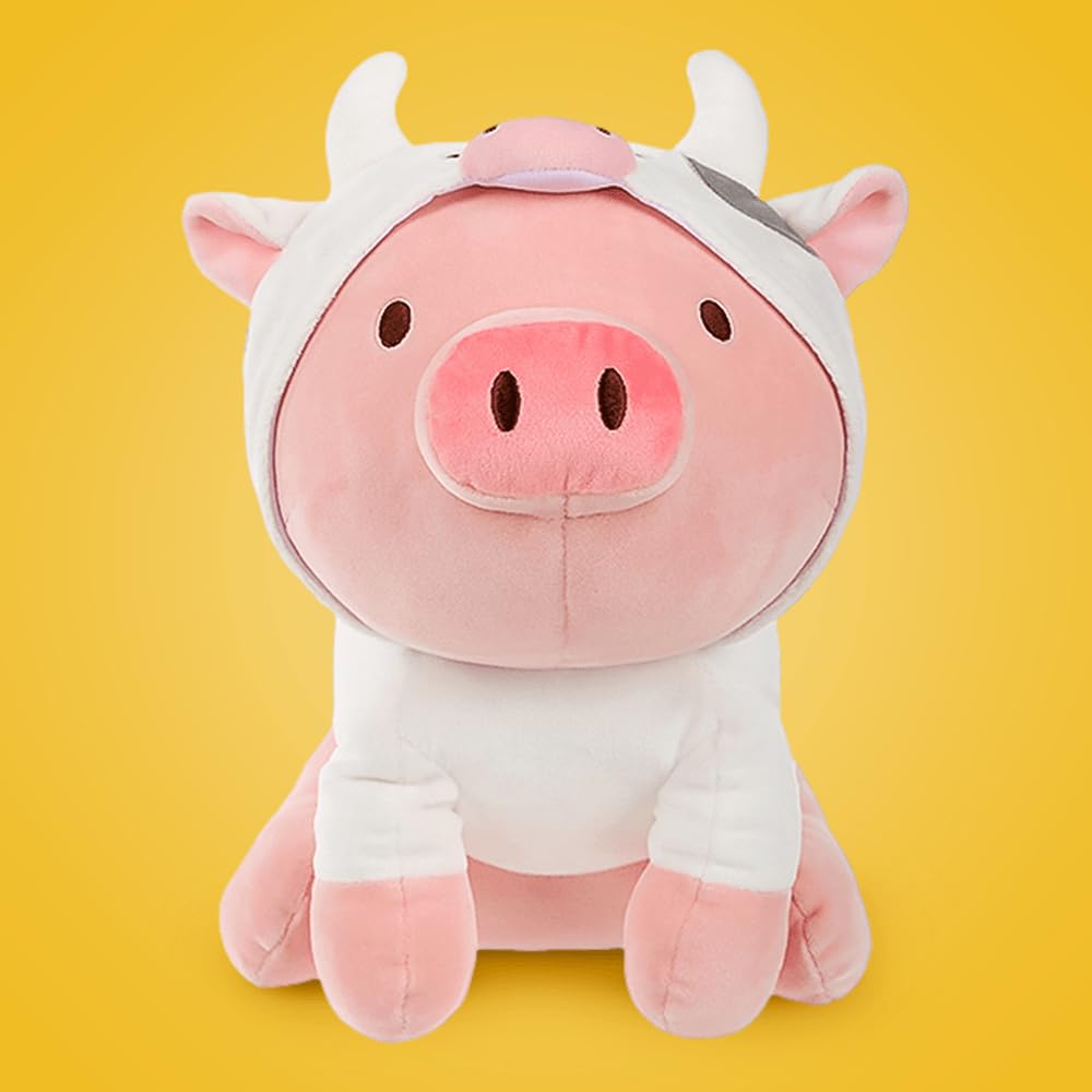 Kekeso Peluche Cochon Mignon – Oreiller Doux 40 Cm, Animal En Peluche Gros Câlin, Cadeau Enfant